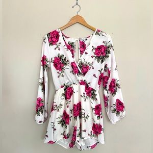 Charlotte Russe floral romper! Size S. True to size.
